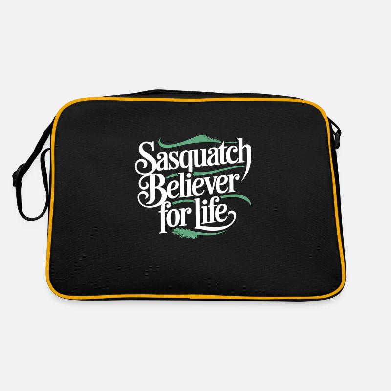 Bigfoot croyant Sasquatch Cryptide Créature de la forêt Sac Retro