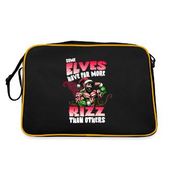 Des lutins de Noël avec plus de culture Rizz - Sac Retro - noir/or - Dos