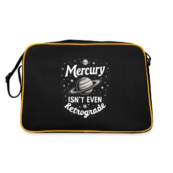 Astrologie-skeptiker: Kritisches Denken - Retro Tasche - Schwarz/Gold - Hinten