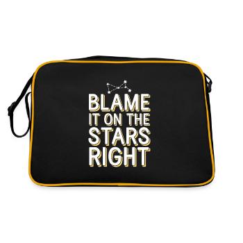Astrology Skeptic: Critical Thinking - Retro Bag - black/gold - Back
