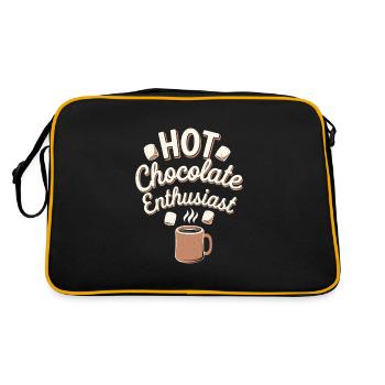 Hiver Confortable Culture Couvertures chaudes Chocolat chaud - Sac Retro - noir/or - Dos