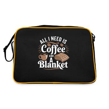 Hiver Confortable Culture Couvertures chaudes Chocolat chaud - Sac Retro - noir/or - Dos