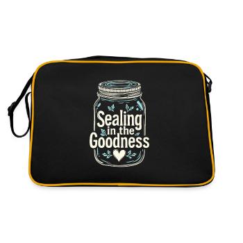 Conservation des aliments faits maison - Sac Retro - noir/or - Dos