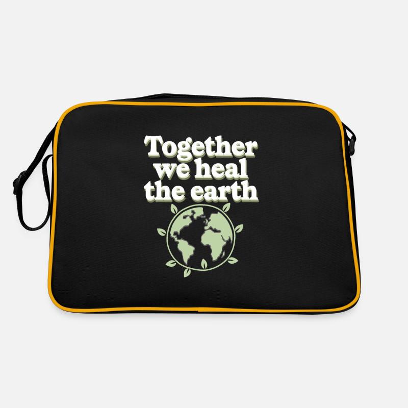 Climate optimism, Earth Day, Sustainability Retro Bag