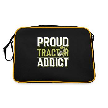 Farming Simulator Virtual Farming Game Fan Farm - Retro Tasche - Schwarz/Gold - Hinten