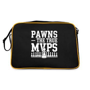Chess Revival Movement Chess Lover Strategic - Retro Bag - black/gold - Back