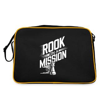 Chess Revival Movement Chess Lover Strategic - Retro Bag - black/gold - Back