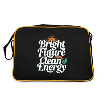 Énergie solaire Énergie renouvelable Mode de vie durable - Sac Retro - noir/or - Dos