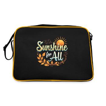 Énergie solaire Énergie renouvelable Mode de vie durable - Sac Retro - noir/or - Dos