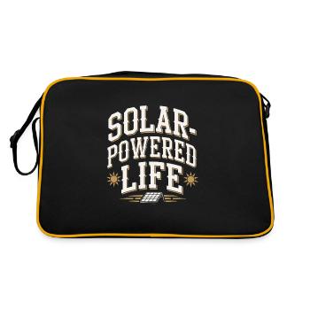 Énergie solaire Énergie renouvelable Mode de vie durable - Sac Retro - noir/or - Dos