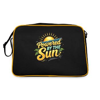 Énergie solaire Énergie renouvelable Mode de vie durable - Sac Retro - noir/or - Dos