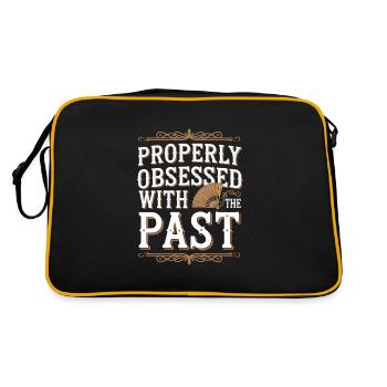 History fans from the Victorian era, - Retro Bag - black/gold - Back