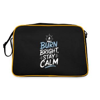 Des bougies faites à la main et créatives à fabriquer soi-même - Sac Retro - noir/or - Dos