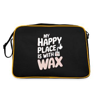 Des bougies faites à la main et créatives à fabriquer soi-même - Sac Retro - noir/or - Dos