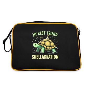 Soins des tortues pour les propriétaires de - Sac Retro - noir/or - Dos