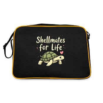 Soins des tortues pour les propriétaires de - Sac Retro - noir/or - Dos