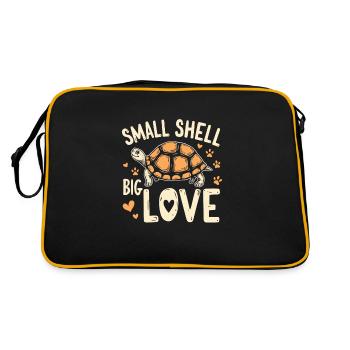 Soins des tortues pour les propriétaires de - Sac Retro - noir/or - Dos