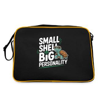 Soins des tortues pour les propriétaires de - Sac Retro - noir/or - Dos