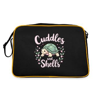 Soins des tortues pour les propriétaires de - Sac Retro - noir/or - Dos
