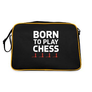 Chess Revival Movement Chess Lover Strategic - Retro Bag - black/gold - Back
