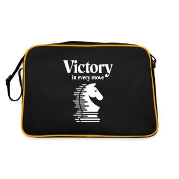 Chess Revival Movement Chess Lover Strategic - Retro Bag - black/gold - Back