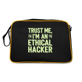 Ethisches Hacking Cybersicherheit Digitale - Retro Tasche - Schwarz/Gold - Hinten