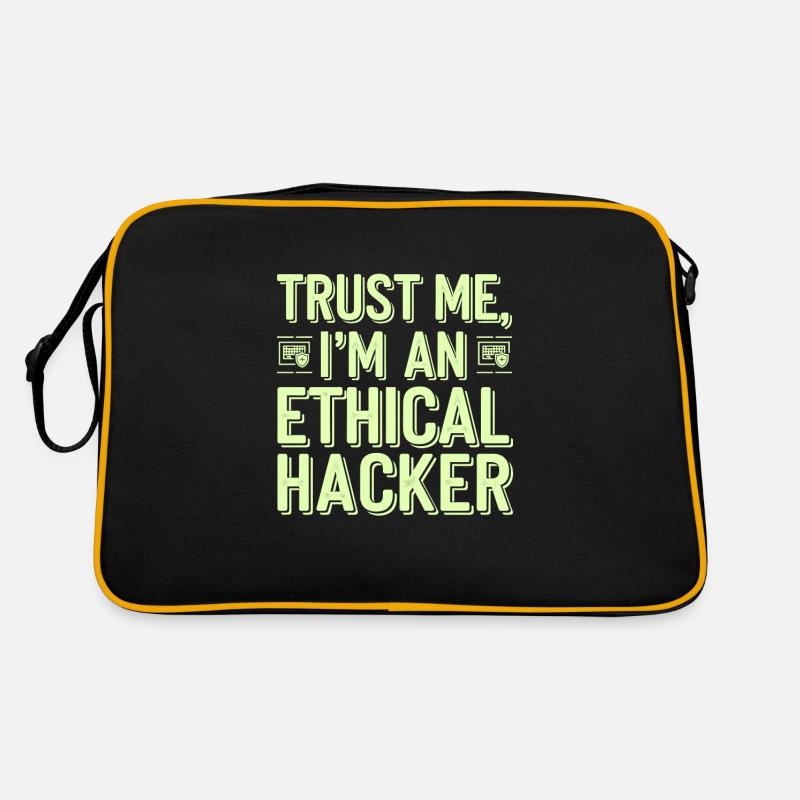 Ethisches Hacking Cybersicherheit Digitale Retro Tasche