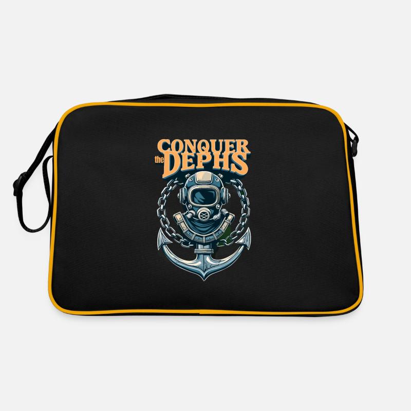 Conquer The Dephs Retro Tasche