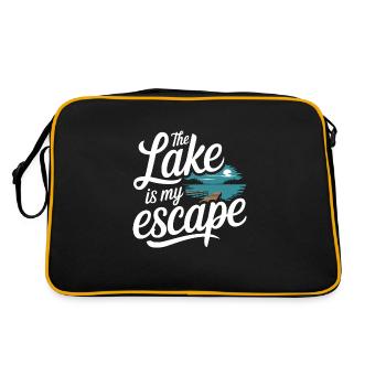Wild Swimming Outdoor Adventure and Open - Retro Bag - black/gold - Back