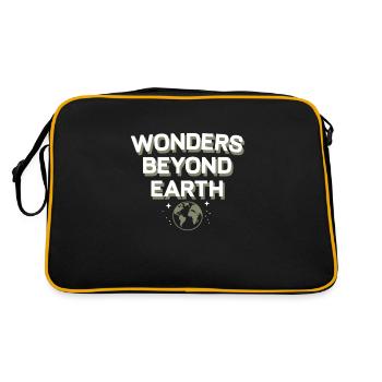 Space Exploration Cosmic Discovery - Retro Tasche - Schwarz/Gold - Hinten