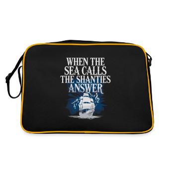 Sailors Sea Shanty Singing Ship Adventures - Retro Bag - black/gold - Back