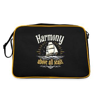 Sailors Sea Shanty Singing Ship Adventures - Retro Bag - black/gold - Back