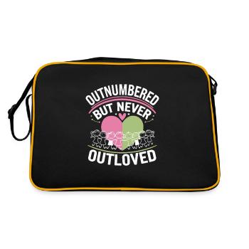 Extended family mother's life, chaos, love and - Retro Bag - black/gold - Back