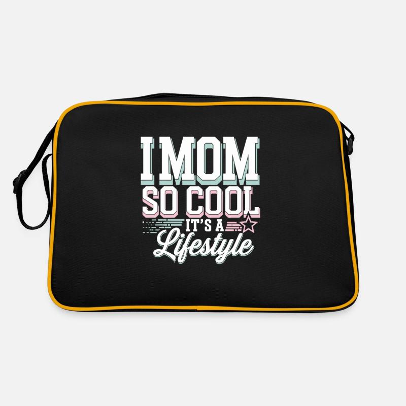 „cool Mom“, Lustige, Zuordenbare Elternschaft Und Retro Tasche