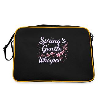 Passionné de fleurs de cerisier Sakura Lovers Printemps - Sac Retro - noir/or - Dos