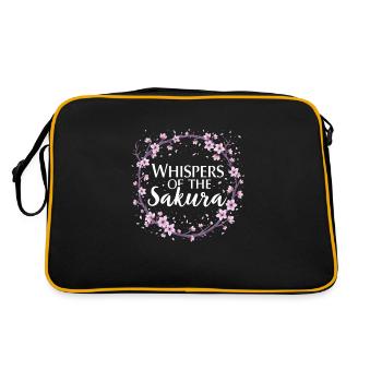 Passionné de fleurs de cerisier Sakura Lovers Printemps - Sac Retro - noir/or - Dos