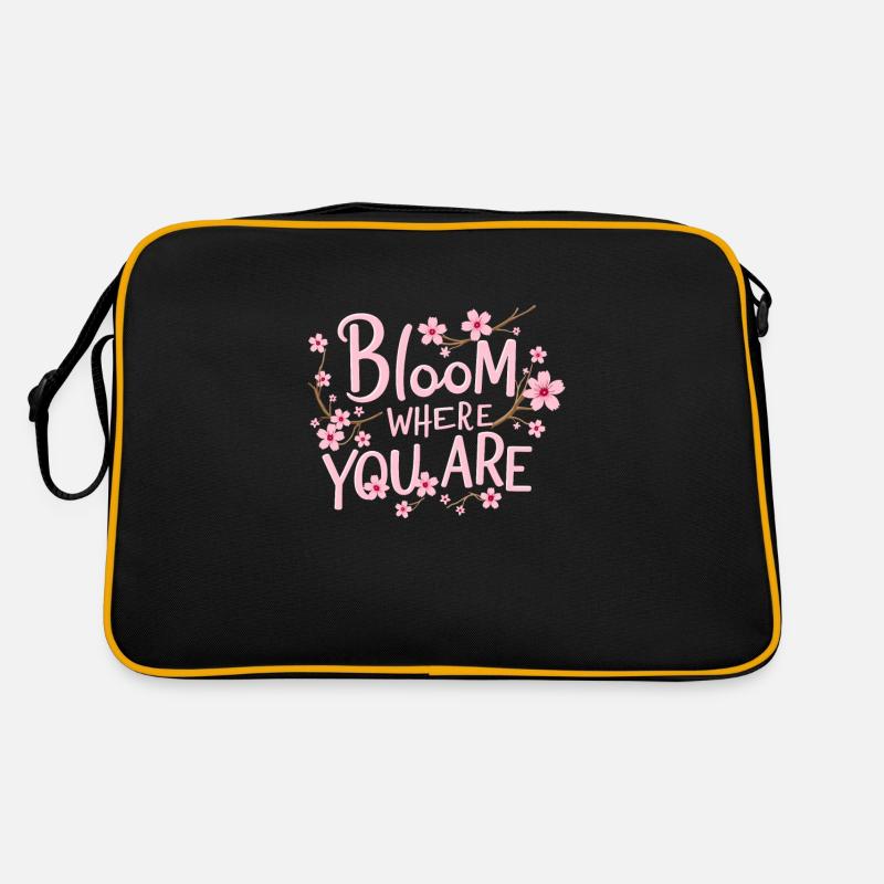 Cherry blossom enthusiast Sakura Lovers Springtime Retro Bag