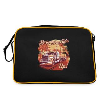 Trucker Gardez le côté brillant vers le haut - Sac Retro - noir/or - Dos