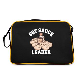 Dim-sum lovers of Chinese cuisine and dumplings - Retro Bag - black/gold - Back