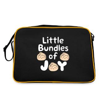 Dim-sum lovers of Chinese cuisine and dumplings - Retro Bag - black/gold - Back