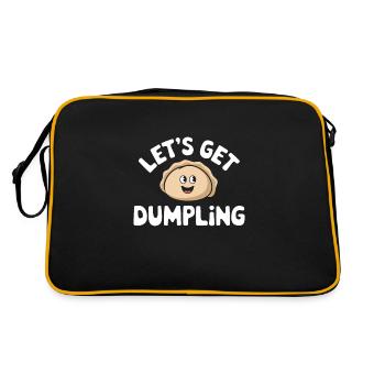 Dim Sum Lovers Cuisine Chinoise Et Dumplings - Sac Retro - noir/or - Dos