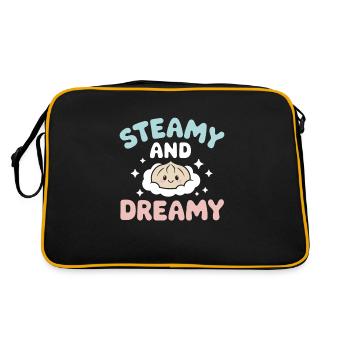 Dim-sum lovers of Chinese cuisine and dumplings - Retro Bag - black/gold - Back