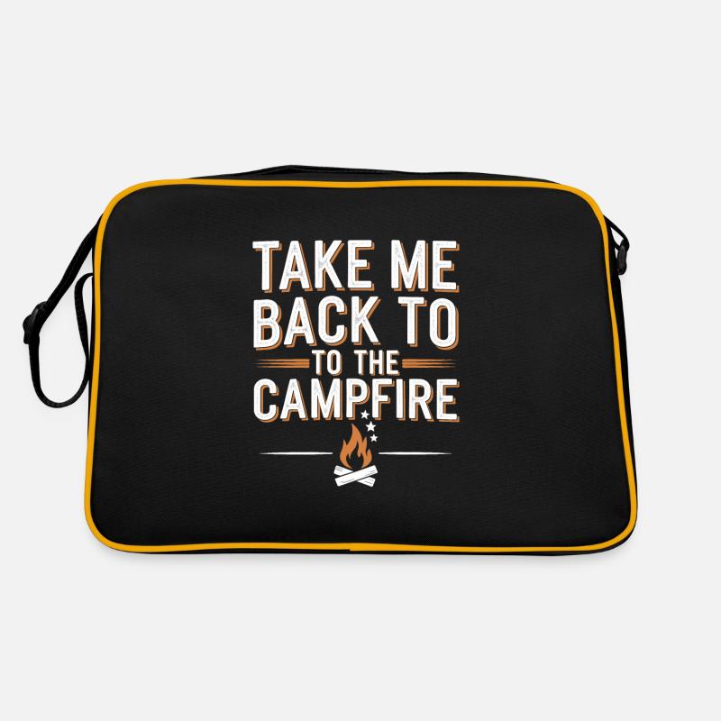 Souvenirs de camping nostalgiques, ambiance rétro, Sac Retro