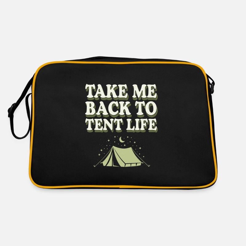 Souvenirs de camping nostalgiques, ambiance rétro, Sac Retro