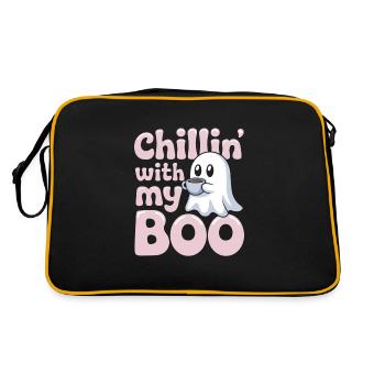 Paranormal Comedy Funny Ghost Humor Lighthearted - Retro Bag - black/gold - Back