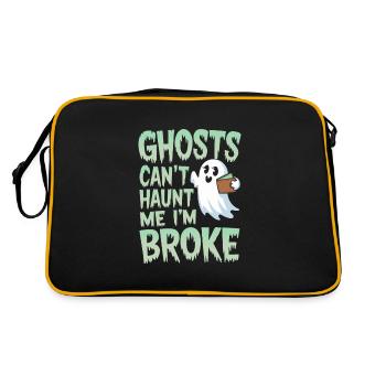 Paranormal Comedy Funny Ghost Humor Lighthearted - Retro Bag - black/gold - Back