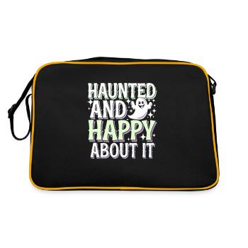 Paranormal Comedy Funny Ghost Humor Lighthearted - Retro Bag - black/gold - Back