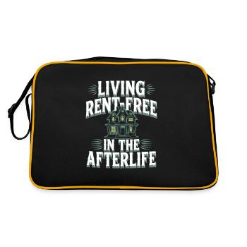 Paranormal Comedy Funny Ghost Humor Lighthearted - Retro Bag - black/gold - Back