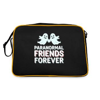 Paranormal Comedy Funny Ghost Humor Lighthearted - Retro Bag - black/gold - Back