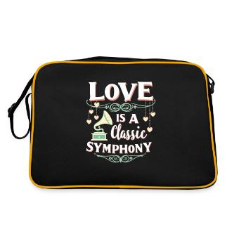 Romantique Nostalgie Vintage Romance Classique Amour - Sac Retro - noir/or - Dos
